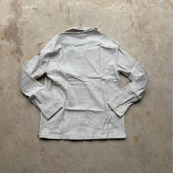 Zara cream striped button up shirt - Picture 3 of 5